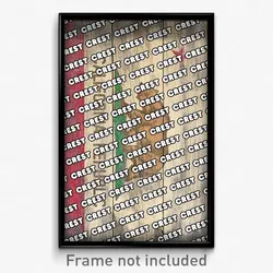 Crest California Poster (CA City Souvenir 11x17 Town Print)