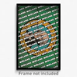 Midland Washington Poster (WA City Souvenir 11x17 Town Print)