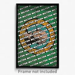 Milton Washington Poster (WA City Souvenir 11x17 Town Print)