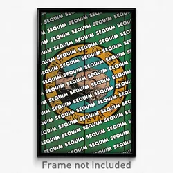 Sequim Washington Poster (WA City Souvenir 11x17 Town Print)