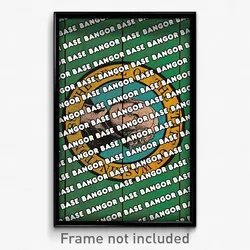 Bangor Base Washington Poster (WA City Souvenir 11x17 Town Print)