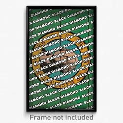 Black Diamond Washington Poster (WA City Souvenir 11x17 Town Print)