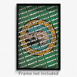 Granite Falls Washington Poster (WA City Souvenir 11x17 Town Print)