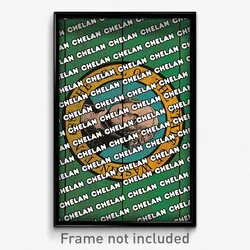 Chelan Washington Poster (WA City Souvenir 11x17 Town Print)