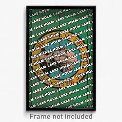 Lake Holm Washington Poster (WA City Souvenir 11x17 Town Print)