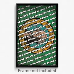 Grand Mound Washington Poster (WA City Souvenir 11x17 Town Print)