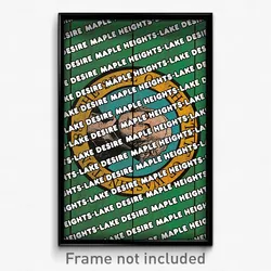 Maple Heights-Lake Desire Washington Poster (WA City Souvenir 11x17 Town Print)