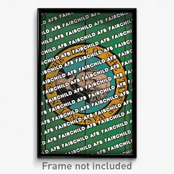 Fairchild AFB Washington Poster (WA City Souvenir 11x17 Town Print)