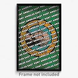 Port Angeles East Washington Poster (WA City Souvenir 11x17 Town Print)
