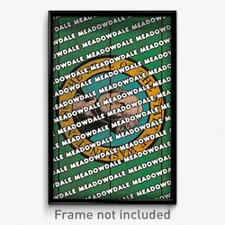 Meadowdale Washington Poster (WA City Souvenir 11x17 Town Print)