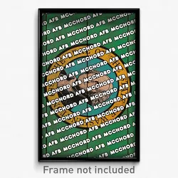 McChord AFB Washington Poster (WA City Souvenir 11x17 Town Print)