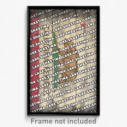 Lake Shastina California Poster (CA City Souvenir 11x17 Town Print)