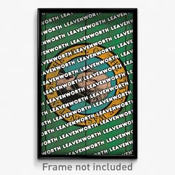 Leavenworth Washington Poster (WA City Souvenir 11x17 Town Print)