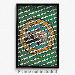 Warden Washington Poster (WA City Souvenir 11x17 Town Print)