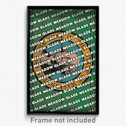 Meadow Glade Washington Poster (WA City Souvenir 11x17 Town Print)