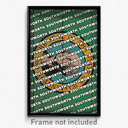 Southworth Washington Poster (WA City Souvenir 11x17 Town Print)