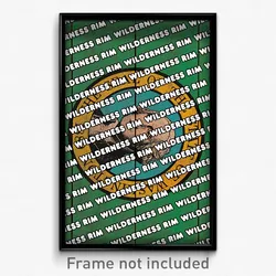 Wilderness Rim Washington Poster (WA City Souvenir 11x17 Town Print)