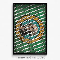 Long Beach Washington Poster (WA City Souvenir 11x17 Town Print)