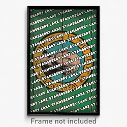 Stansberry Lake Washington Poster (WA City Souvenir 11x17 Town Print)