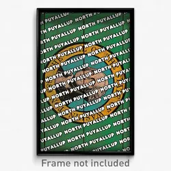 North Puyallup Washington Poster (WA City Souvenir 11x17 Town Print)