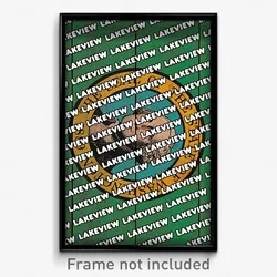 Lakeview Washington Poster (WA City Souvenir 11x17 Town Print)