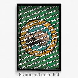Lake Marcel-Stillwater Washington Poster (WA City Souvenir 11x17 Town Print)