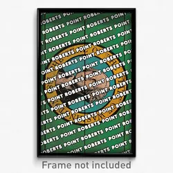 Point Roberts Washington Poster (WA City Souvenir 11x17 Town Print)