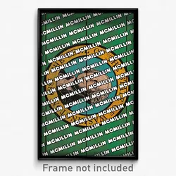 McMillin Washington Poster (WA City Souvenir 11x17 Town Print)