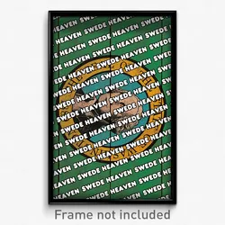 Swede Heaven Washington Poster (WA City Souvenir 11x17 Town Print)
