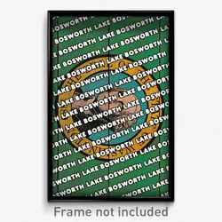 Lake Bosworth Washington Poster (WA City Souvenir 11x17 Town Print)