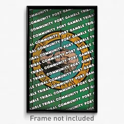 Port Gamble Tribal Community Washington Poster (WA City Souvenir Town Print)