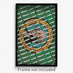 Trout Lake Washington Poster (WA City Souvenir 11x17 Town Print)