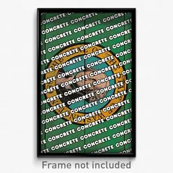 Concrete Washington Poster (WA City Souvenir 11x17 Town Print)