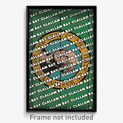 Clallam Bay Washington Poster (WA City Souvenir 11x17 Town Print)