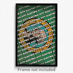 Electric City Washington Poster (WA City Souvenir 11x17 Town Print)