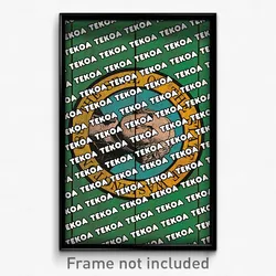 Tekoa Washington Poster (WA City Souvenir 11x17 Town Print)