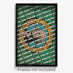 Curlew Lake Washington Poster (WA City Souvenir 11x17 Town Print)
