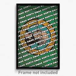 North Omak Washington Poster (WA City Souvenir 11x17 Town Print)