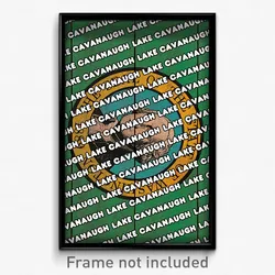 Lake Cavanaugh Washington Poster (WA City Souvenir 11x17 Town Print)
