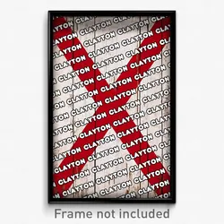 Clayton Alabama Poster (AL City Souvenir 11x17 Town Print)