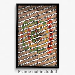 Huntington West Virginia Poster (WV City Souvenir 11x17 Town Print)