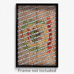 South Charleston West Virginia Poster (WV City Souvenir 11x17 Town Print)