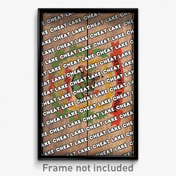 Cheat Lake West Virginia Poster (WV City Souvenir 11x17 Town Print)