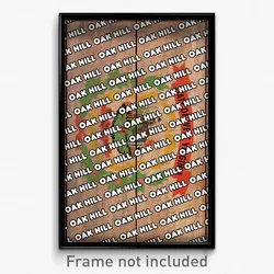 Oak Hill West Virginia Poster (WV City Souvenir 11x17 Town Print)