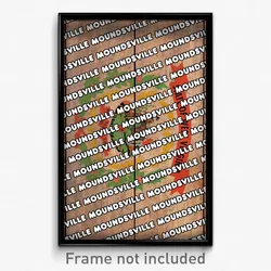 Moundsville West Virginia Poster (WV City Souvenir 11x17 Town Print)