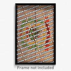 Buckhannon West Virginia Poster (WV City Souvenir 11x17 Town Print)
