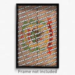 Shady Spring West Virginia Poster (WV City Souvenir 11x17 Town Print)
