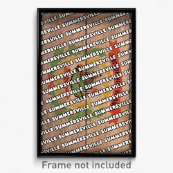 Summersville West Virginia Poster (WV City Souvenir 11x17 Town Print)