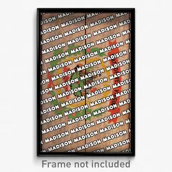 Madison West Virginia Poster (WV City Souvenir 11x17 Town Print)