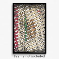 East Sonora California Poster (CA City Souvenir 11x17 Town Print)